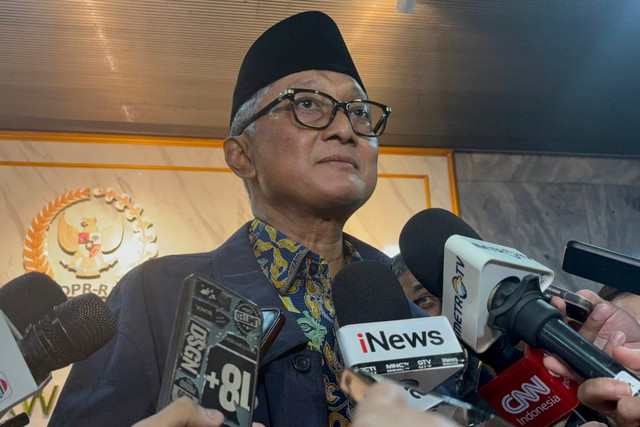 Doorstop Menteri Pekerjaan Umum Dody Hanggodo di Kompleks DPR, Senayan, Jakarta, Rabu (2/9/2026). Foto: Joakhim Tharob/kumparan