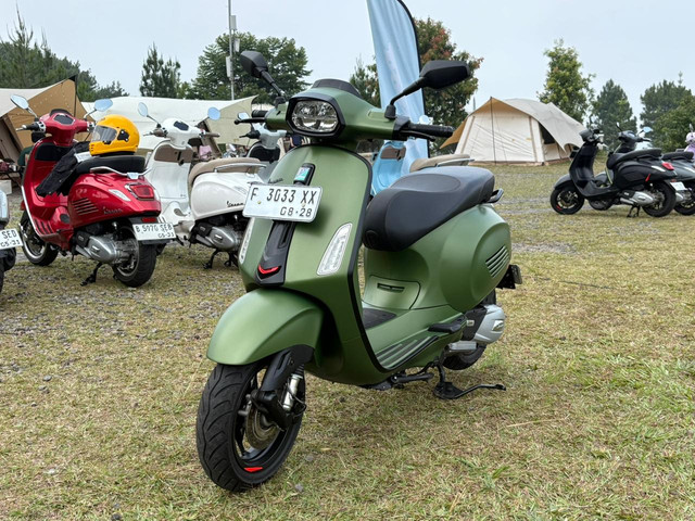 Vespa Sprint S 180 Green Tenace. Foto: Alvian Yoga Yulianto/kumparan