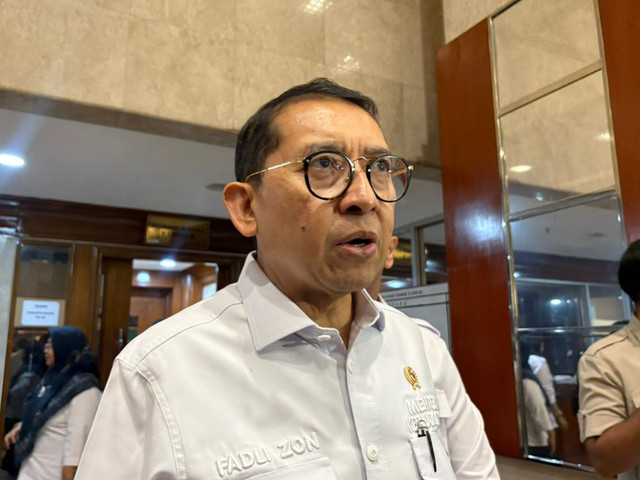 Menteri Kebudayaan Fadli Zon di Kompleks Parlemen, Senayan, Jakarta, Rabu (2/9/2026). Foto: Nasywa Athifah/kumparan