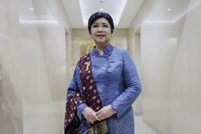 Gubernur Bank Indonesia (BI), Destry Damayanti usai dilantik oleh Ketua Mahkamah Agung Sunarto di Mahkamah Agung, Jakarta Pusat, Rabu (2/9/2026). Foto: Jamal Ramadhan/kumparan