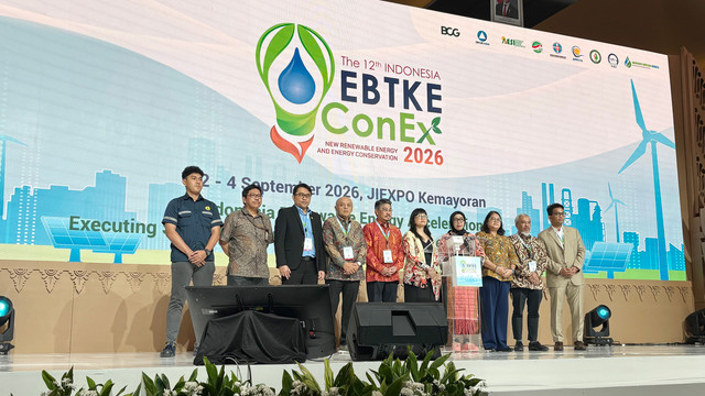 Peluncuran kajian E20 di EBTKE ConEx 202. Foto: Fariza Rizky Ananda/kumparan