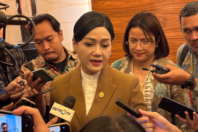 Ketua Dewan Komisioner OJK Friderica Widyasari Dewi di acara Sarasehan 100 Ekonom Indonesia 2026 di Hotel Kempinski Jakarta, Kamis (3/9/2026). Foto: Nur Pangesti/kumparan