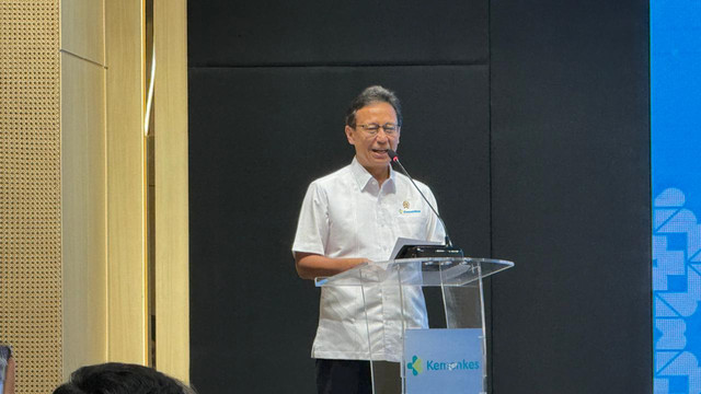 Menteri Kesehatan, Budi Gunadi Sadikin, dalam agenda Peluncuran Seleksi Program Studi Baru Rumah Sakit Pendidikan Penyelenggara Utama (RSPPU) dan Serah Terima PPDS Batch IV di Kementerian Kesehatan, Jakarta Selatan, Kamis (3/9/2026). Foto: Zahira Hilman/kumparan
