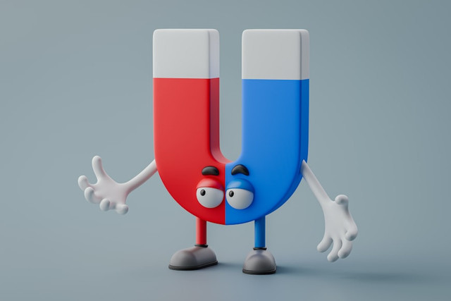 Ilustrasi Bagaimana Magnet Bisa Menarik Benda, Foto:Unsplash/Alex Shuper
