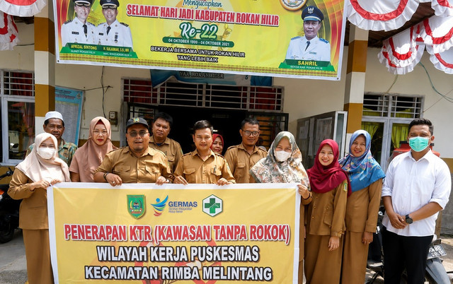 Dokumentasi Pribadi : Kegiatan Edukasi Kawasan Tanpa Rokok di Semua Desa/Kelurahan Kecamatan Rimba Melintang