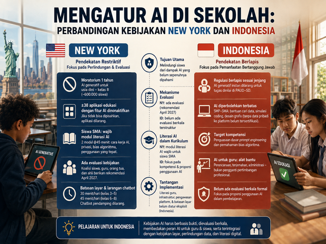 Kebijakan AI dalam Dunia Pendidikan: Refleksi dari New York dan Indonesia