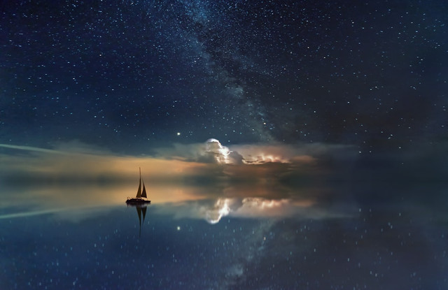 ilustrasi apakah benar bintang yang kita lihat mungkin sudah tidak ada. unsplash/jplenio