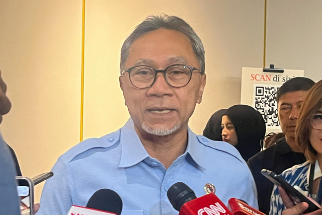 Menko Bidang Pangan Zulkifli Hasan (Zulhas) di JCC Senayan, Jakarta, Jumat (4/9/2026). Foto: Widya/kumparan