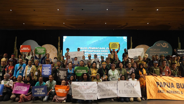 Deklarasi Konservasi Rakyat Indonesia pada gelaran Peoples’ Conservation Summit (PCS) 2026 di Yogyakarta. Foto: Dok. PCS 2026