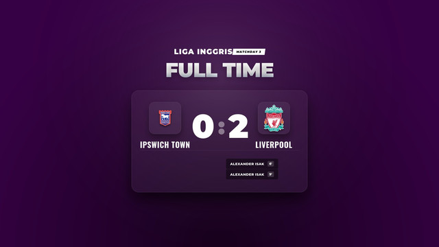 Hasil Liga Inggris: Dua Gol Alexander Isak Menangkan Liverpool