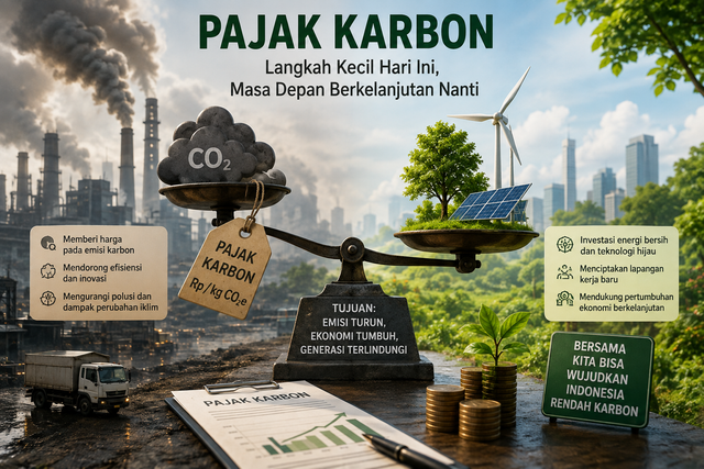 ilustrasi pajak karbon sumber: generate AI