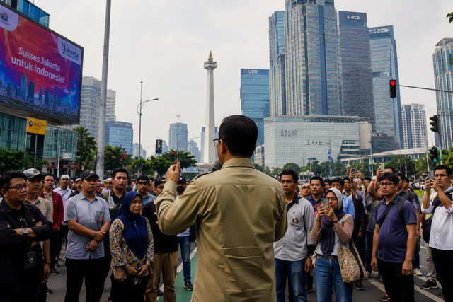 Ilustrasi komunikasi pemerintah dengan masyarakat di tengah derasnya arus informasi dan pengaruh algoritma media sosial di Jakarta. Foto Ilustrasi : Idisign. 