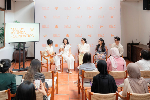 Konferensi pers MAF Impact Leaders Program. Foto: Maudy Ayunda Foundation