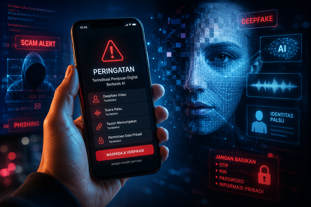 Penipuan digital berbasis AI. Sumber: Generated by ChatGPT