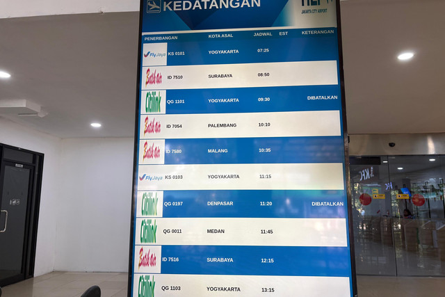 Situasi terkini di Bandara Halim Perdanakusuma, Jakarta, Minggu (6/9/2026). Foto: Joakhim Tharob/kumparan