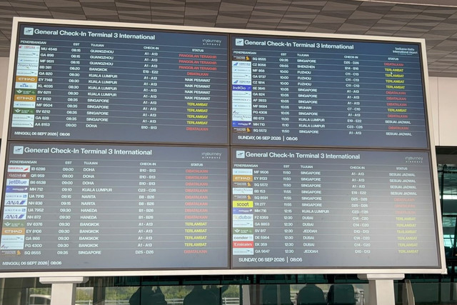 Suasana di terminal 3 Bandara Soekarno Hatta, Tangerang, Minggu (6/9/2026). Foto: Rayyan Farhansyah/kumparan