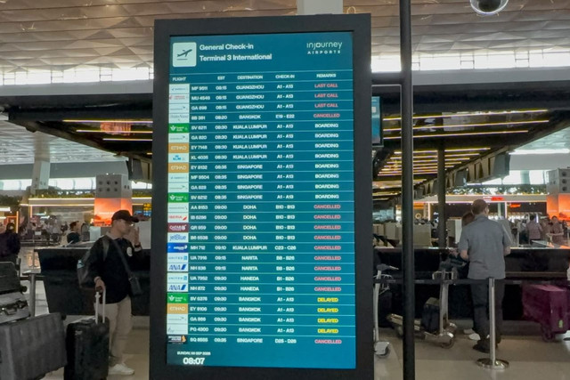 Suasana di terminal 3 Bandara Soekarno Hatta, Tangerang, Minggu (6/9/2026). Foto: Rayyan Farhansyah/kumparan