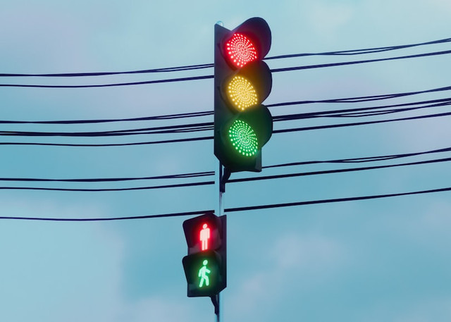 Ilustrasi Bagaimana Lampu Lalu Lintas Menentukan Waktu Pergantian, Foto:Unsplash/Point Normal