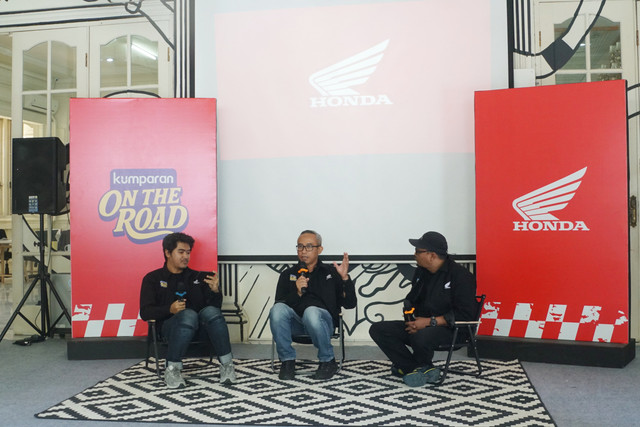 Keseruan diskusi kumparanOTO On The Road bersama Astra Honda Motor (AHM) di Jakarta, Sabtu (6/9/2026). Foto: Iqbal Firdaus/kumparan