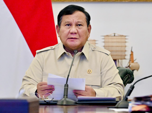 Presiden Prabowo Subianto memimpin rapat terbatas secara dari di Istana Merdeka, Jakarta Pusat, Senin (7/9/2026). Foto: Laily Rachev/Biro Pers Sekretariat Presiden