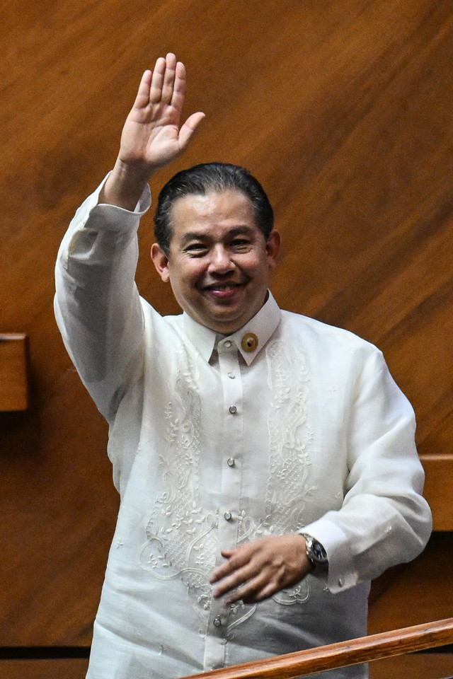 Ketua DPR Filipina, Martin Romualdez. Foto: Jam Sta Rosa/AFP