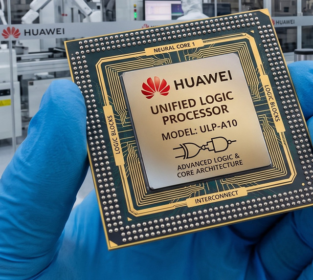 Ilustrasi Chip Huawei, Sumber: Dokumen Pribadi