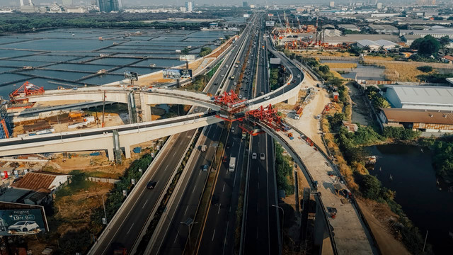 Pembangunan Jalan Tol Kataraja Seksi 1. Foto: Dok. PTPP