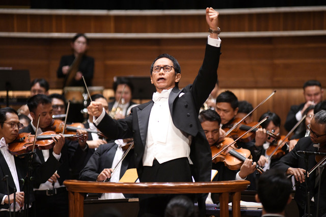 Twilite Orchestra menggelar konser 35 berkarya di Aula Simfonia Jakarta, Minggu (6/9/2026). Foto: Twilite Orchestra