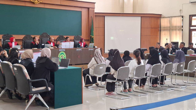 Sidang kasus kekerasan anak Dayare Little Aresha di PN Yogyakarta. Foto: Pandangan Jogja/GigiH Imanadi Darma
