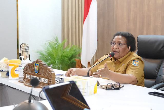 Wamendagri Ribka Haluk di kantor Kemendagri, Selasa (8/9/2026). Foto: Kemendagri RI
