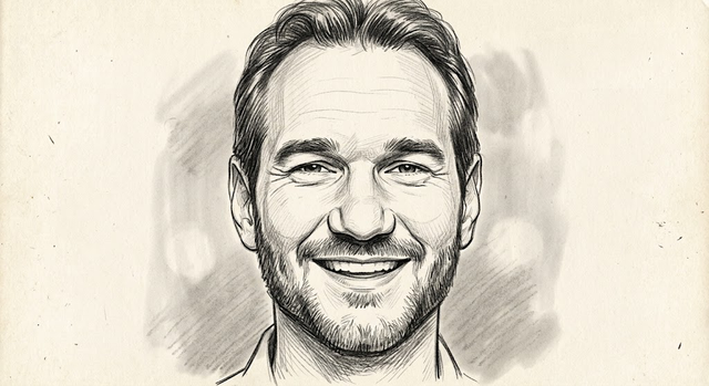 Gambar wajah Nick Vujicic. Sumber: Gemini.com