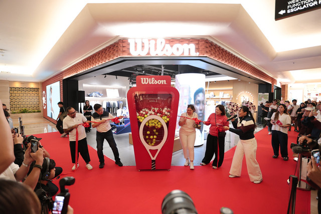 Erajaya Active Lifestyle bersama WILSON resmi membuka brand house ke-14 di Plaza Indonesia Level 3, Jakarta, pada 9 September 2026, dengan konsep retail interaktif yang menyediakan produk tennis, padel, pickleball, area trial, dan ruang komunitas. Foto: WILSON Indonesia
