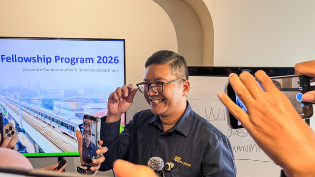 Division Head Business Planning and Expansion Division MRT Jakarta, Samuel Ryan Pradipta Pranowo, saat kelas MRTJ Fellowship 2026, Rabu (9/8/2026). Foto: Fariza Rizky Ananda/kumparan