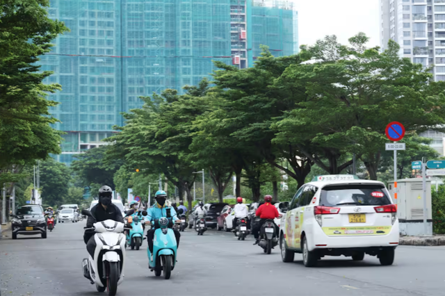 Situasi salah satu jalan di kota Ho Chi Minh, Vietnam. Foto: Dok. Yuki Kohara via Nikkei Asia