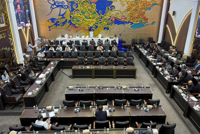 Rapat dengar pendapat Baleg DPR terkait masukan RUU Reforma Agraria di Kompleks Parlemen, Senayan, Jakarta, Kamis (10/9/2026). Foto: Nasywa Athifah/kumparan