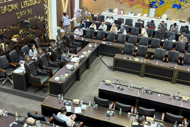 Rapat dengar pendapat Baleg DPR terkait masukan RUU Reforma Agraria di Kompleks Parlemen, Senayan, Jakarta, Kamis (10/9/2026). Foto: Nasywa Athifah/kumparan