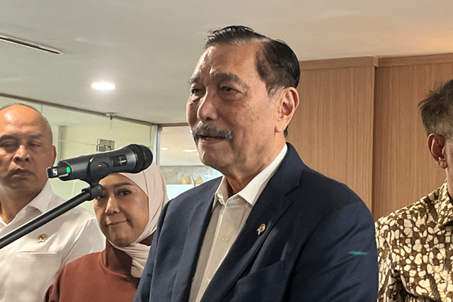 Ketua Dewan Ekonomi Nasional (DEN) Luhut Binsar Pandjaitan di Kantor DEN, Jakarta Pusat, Kamis (10/9/2026). Foto: Widya/kumparan