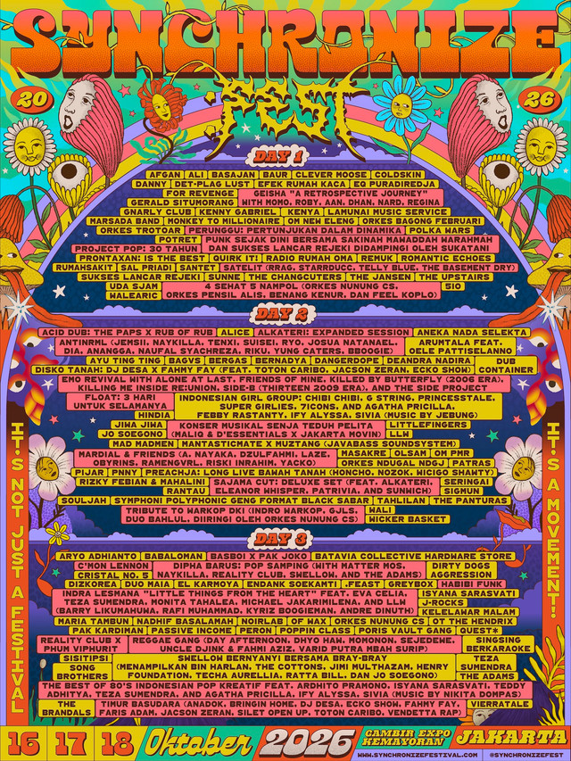 Line Up Synchronize Fest 2026. Foto: Synchronize Fest