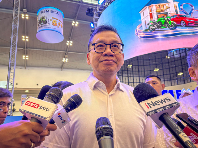 Managing Director of Consumer Banking BCA Haryanto T. Budiman di acara BCA Expo 2026 di ICE BSD, Tangerang, Jumat (11/9/2026). Foto: Nur Pangesti/kumparan