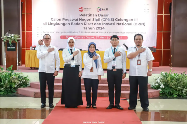 BRIN: Latsar CPNS Implementasikan Nilai-Nilai Dasar ASN BerAKHLAK : foto BKPUK BRIN/ASW