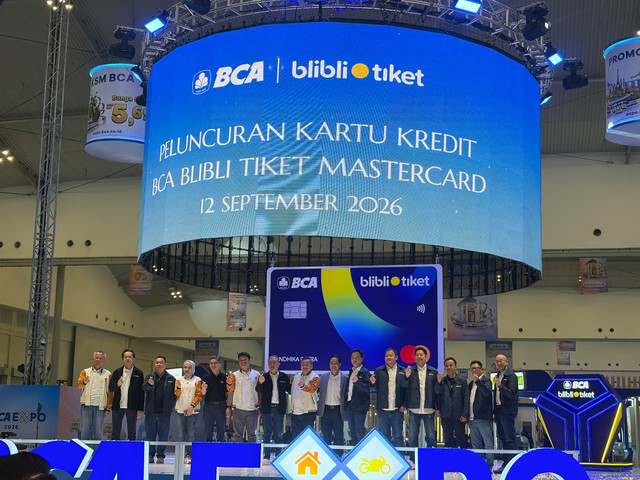 Peluncuran Kartu Kredit BCA dan Blibli Tiket di BCA Expo 2026 di ICE BSD, Tangerang Selatan, Sabtu (12/9/2026). Foto: Najma Ramadhanya/kumparan