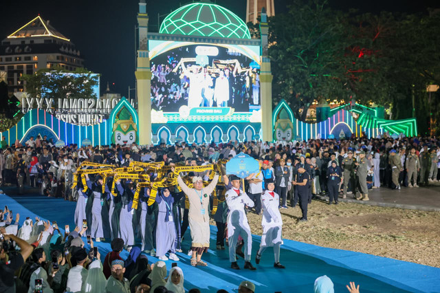 Gubernur Jawa Tengah Ahmad Luthfi dalam acara pembukaan MTQ Nasional XXXI tahun 2026 di Lapangan Pancasila, Simpanglima, Kota Semarang, Sabtu (12/9/2026). Foto: Dok. Pemprov Jateng