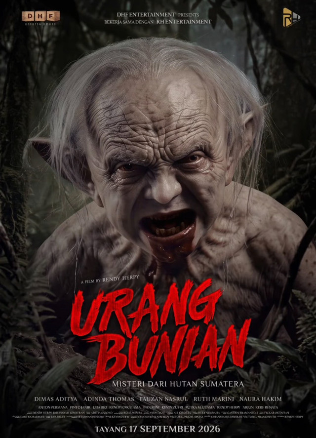 Poster film Urang Bunian yang akan tayang di bioskop pada 17 September. Foto: DHF Entertainment