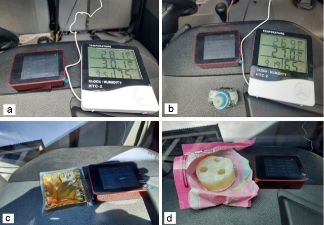 Pengukuran partikel dari pengharum mobil