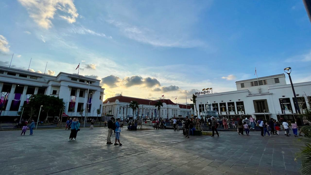 Suasana kawasan Kota Tua, Jakarta Utara. Foto: Fariza Rizky Ananda/kumparan.