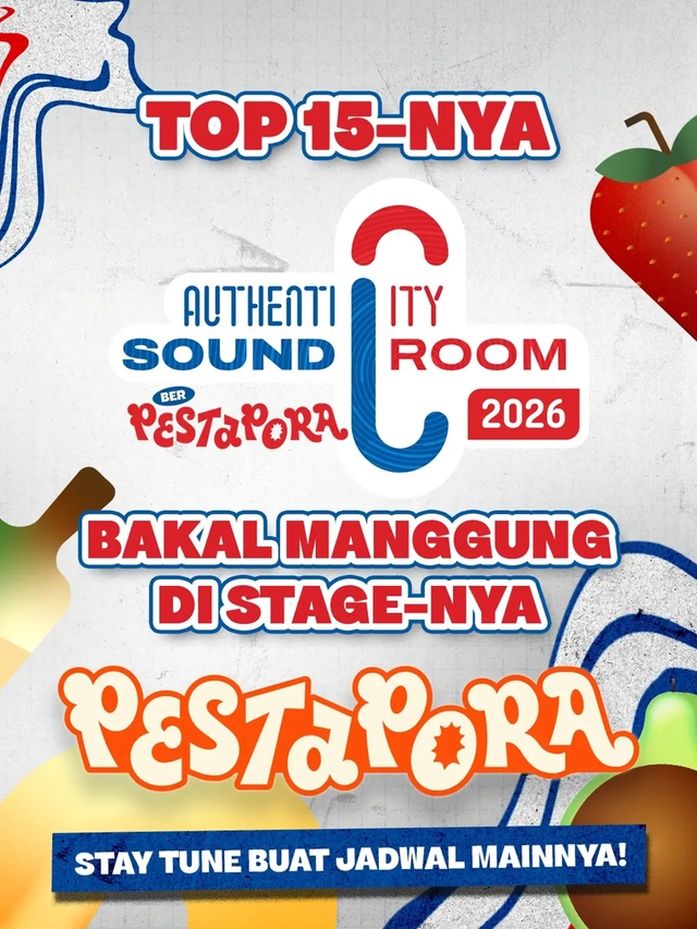 15 band terpilih peserta Authenticity Soundroom berhasil memasuki tahap selanjutnya untuk bisa tampil di Hingar Bingar Stage Pestapora melalui program Soundroom Berpestapora 2026. Foto: Dok. Istimewa