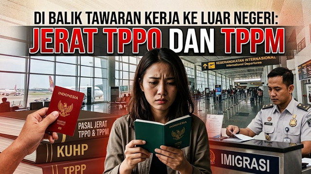 Ilustrasi Foto TPPO dan penyelundupan manusia di tengah perjalanan lintas negara (Sumber Foto : Ilustrasi oleh Penulis dengan Bantuan AI).