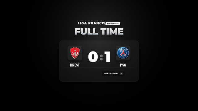 Hasil Liga Prancis: Gol Cepat Ferrán Torres Pastikan Kemenangan PSG atas Brest
