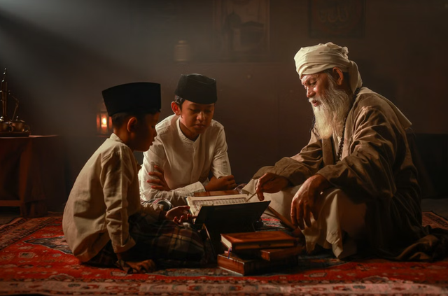Sumber Foto https://www.pexels.com/id-id/foto/pengajaran-islam-tradisional-di-jakarta-36468117/