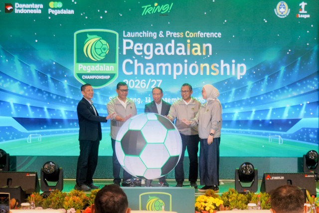 Launching & Press Conference Pegadaian Championship 2026/27 di Ballroom Hotel Patra Semarang pada Jumat (11/09). Foto: Dok. Pegadaian